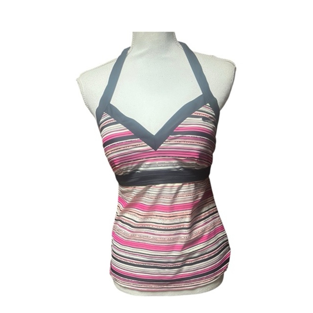 Nike‎ Halter Striped Tankini Top